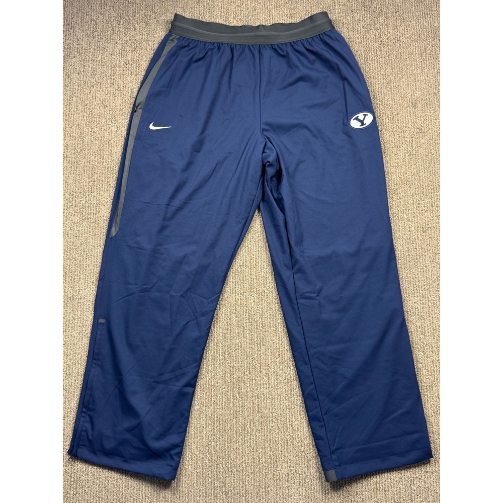 Nike BYU Cougars Sweatpants Mens XXL Pull On Drawstring Track Warm Up Blue